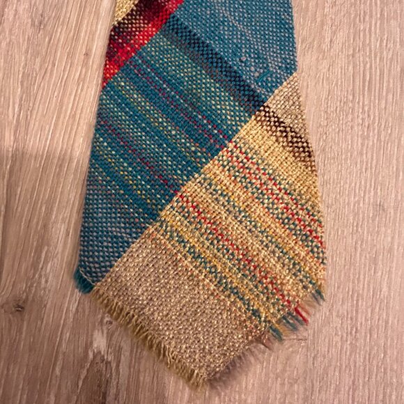 Los Wigwam Weavers El Ricos hand woven plaid tie - Picture 3 of 6